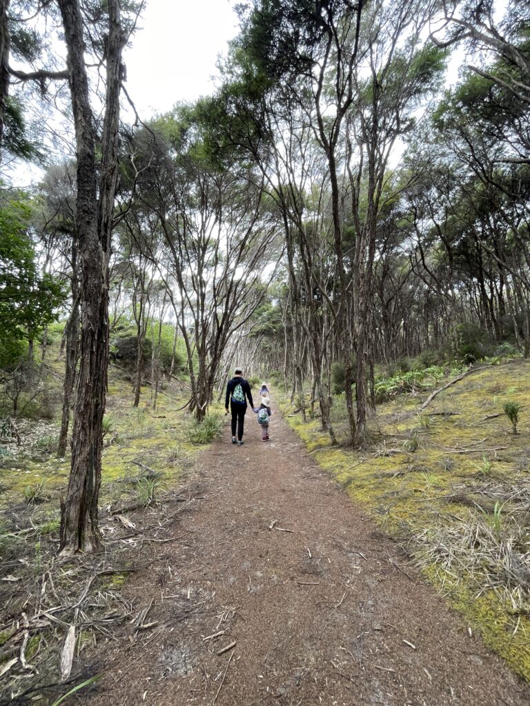 male and small girl on Abel Tasman hike