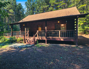 brown log cabin in north Carolina