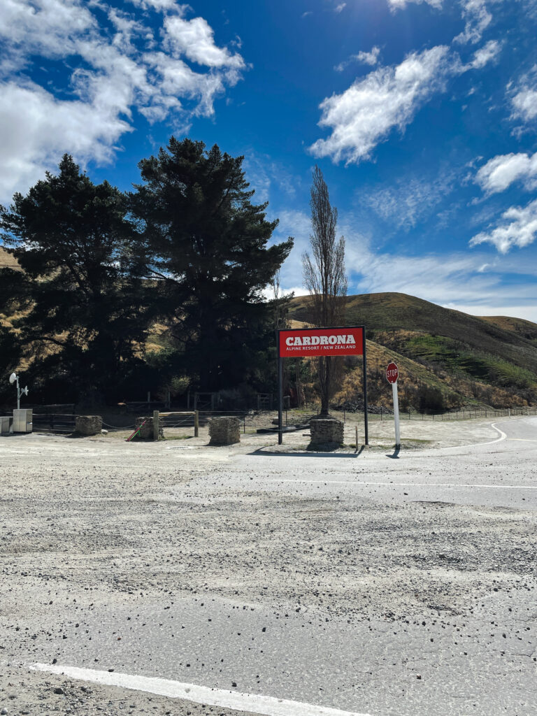 entrance to Cardrona Alpine Resort 